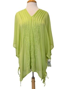 Palm Island Coverup NWT Lime Green Swim Cover Up Sequins Size M